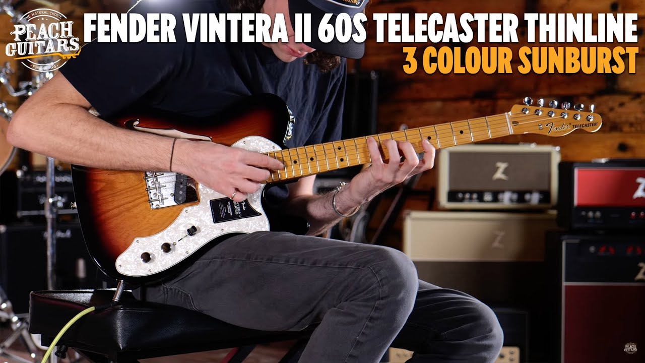 No Talking...Just Tones | Fender Vintera II 60s Telecaster Thinline | Maple - 3-Colour Sunburst