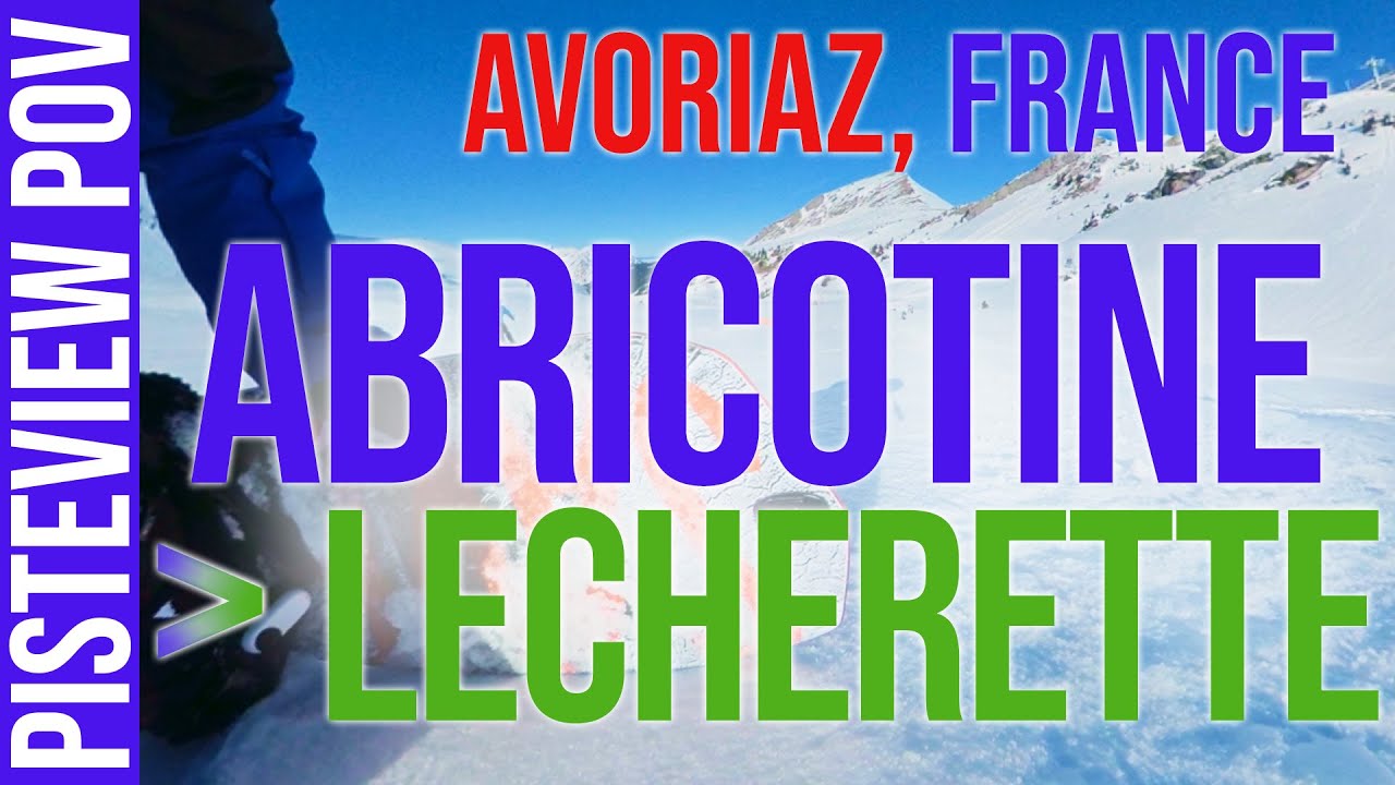 Avoriaz, France, Abricotine (blue) & Lecherette (green) to Les Lindarets - Boardie