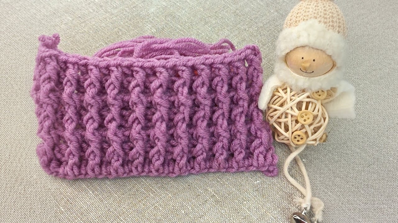 SUPER SIMPLE CROCHET PATTERN, just 1 stitch and 1 row