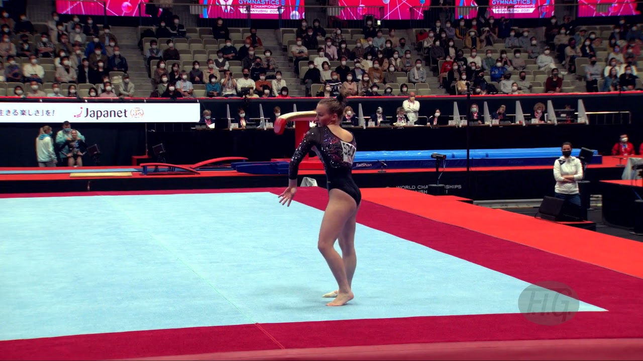 PONIZILOVA Dominika (CZE) - 2021 Artistic Worlds, Kitakyushu (JPN) - Qualifications Floor Exercise