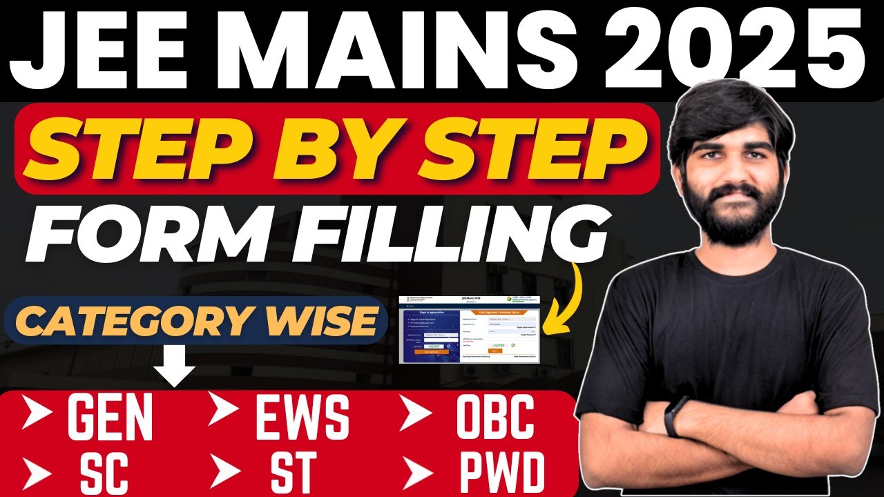 How To Fill JEE Mains Application Form 2025✅| JEE Mains Registration 2025|Jee Main Form Filling 2025