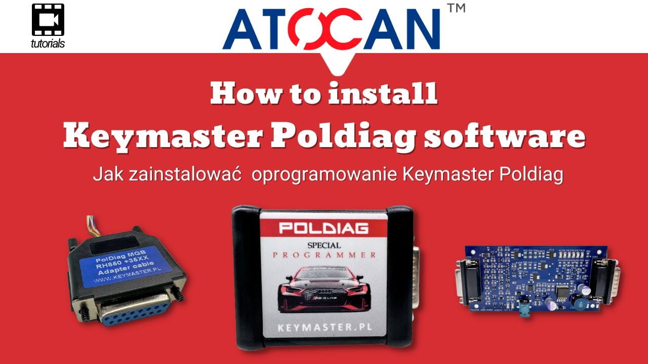 Keymaster PolDiag MQB RH850 installation account registration - First steps after purchase