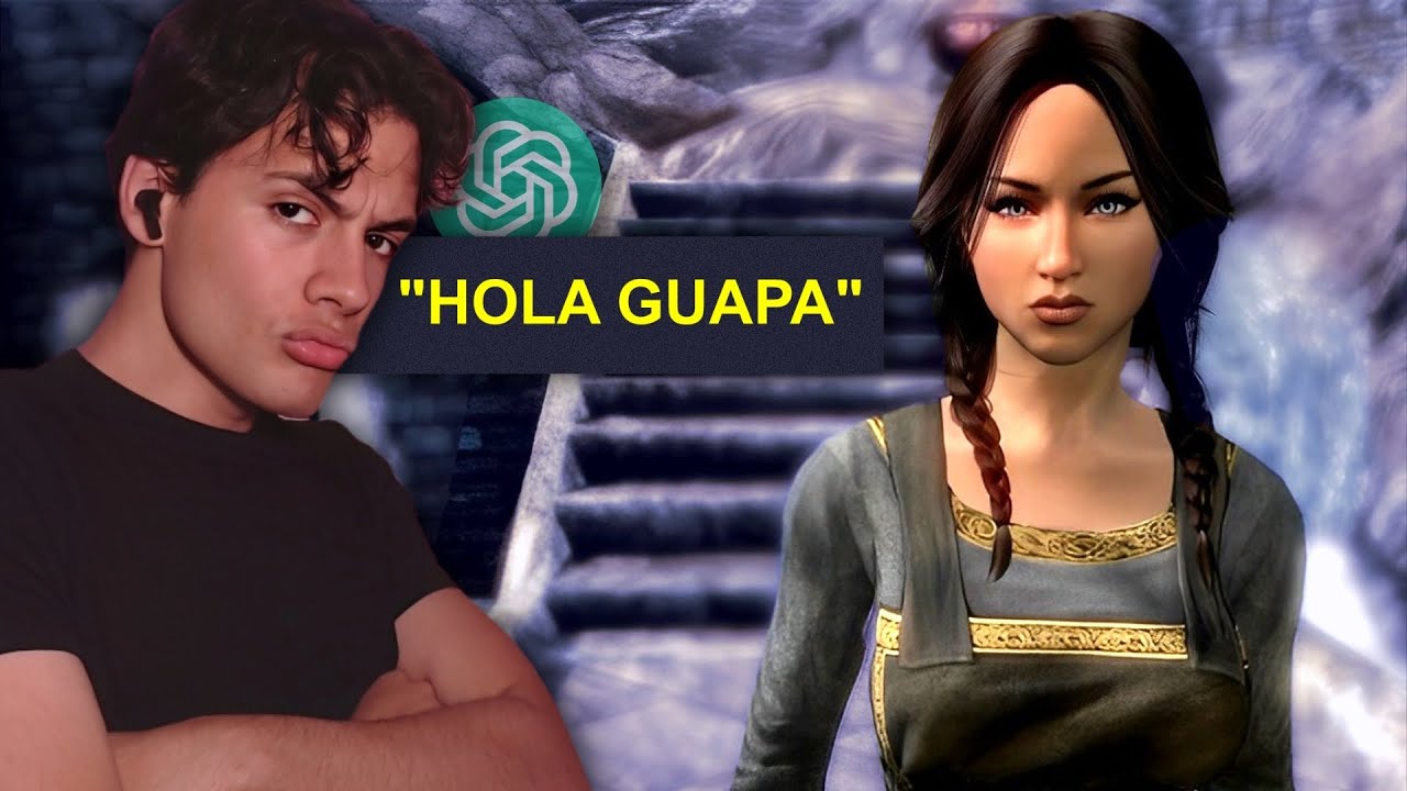 LIGANDO con una INTELIGENCIA ARTIFICIAL en Skyrim  (funciona)