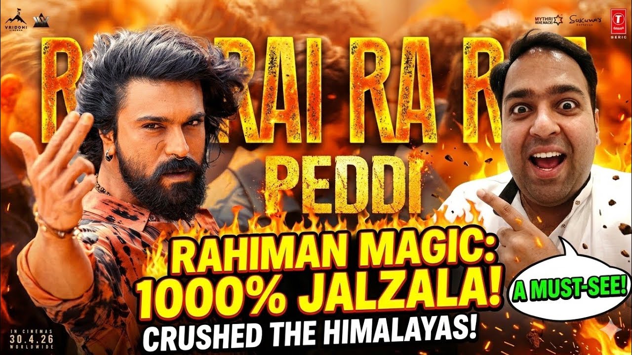 Ram Charan’s JALZALA! 🔥 Peddi: Rai Rai Raa Raa Song Review | A.R. Rahman | Janhvi Kapoor