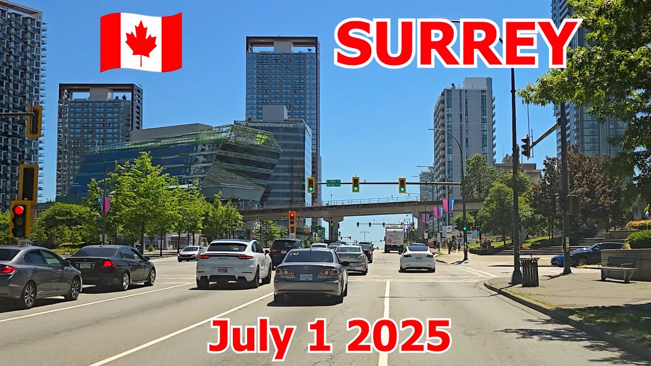 SURREY BC CANADA on July 1 2025 - Walk, Drive, and Celebrate Canada Day