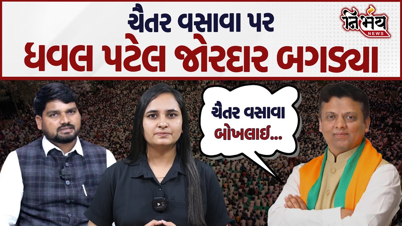 Chaitar Vasava પર Dhaval Patel જોરદાર બગડ્યા અને કહી દીધું નવસારીમાં ખાલી ખુરશીઓ જોઈને બોખલાઈ ગયા છે