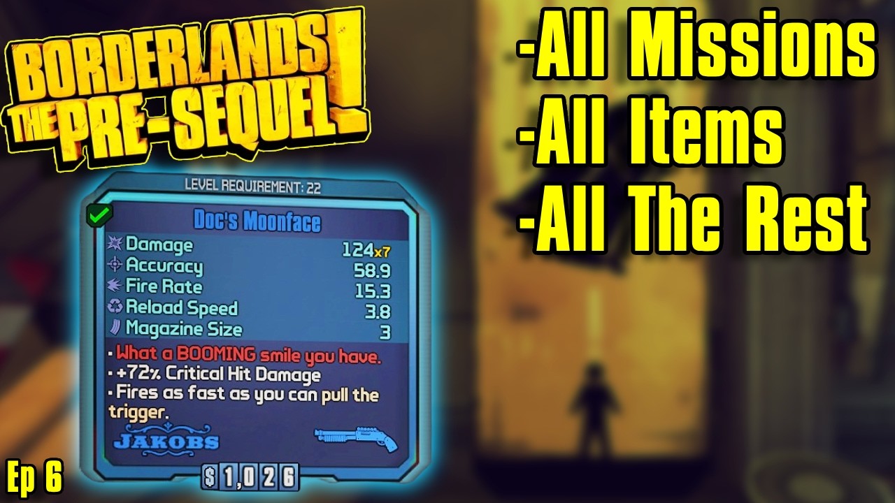 Doing EVERYTHING In Borderlands: The Pre-Sequel Ep 6 - Side Quest Speedrun