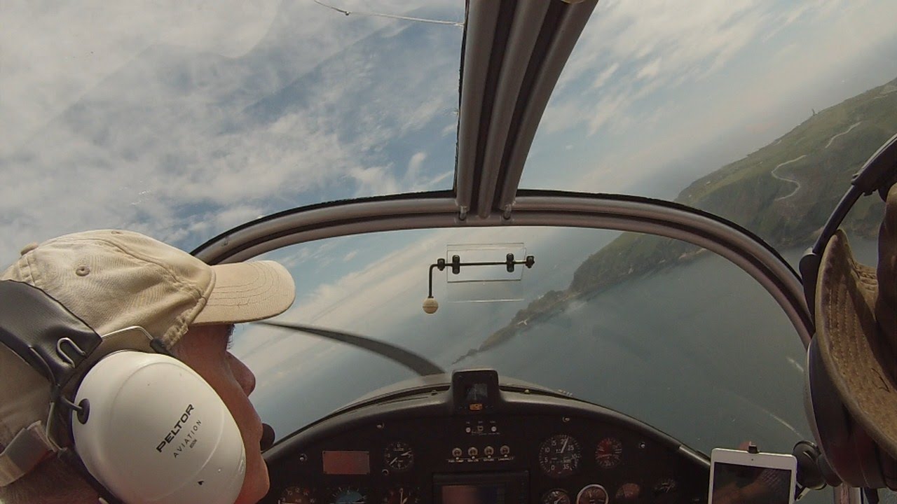 Flying to Lundy Island - Jodel D150 Mascaret - Cockpit View
