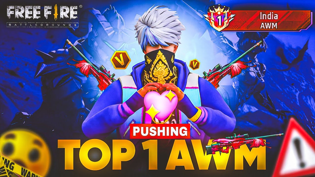 I GOT INDIA'S TOP 1 AWM BADGE 😱 AFTER KILLING MANY V BADGE YOUTUBER 😎  GARENA FREE FIRE