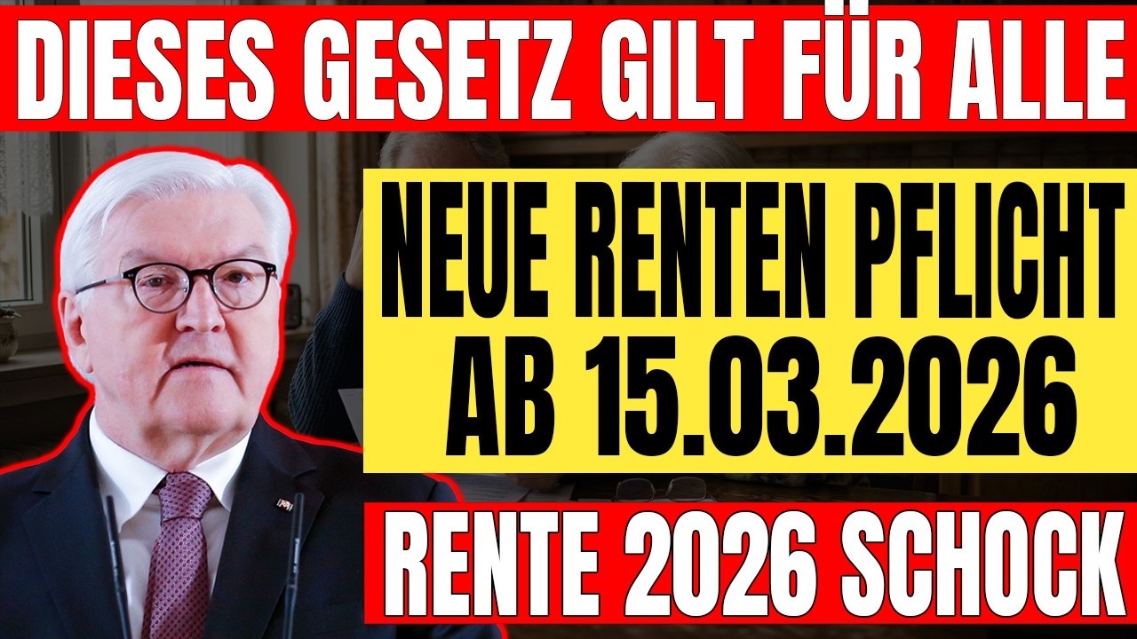 🚨 Gesetzliche Rente ab dem 15. März 2026 – Aktueller Stand der Gesetzgebung!