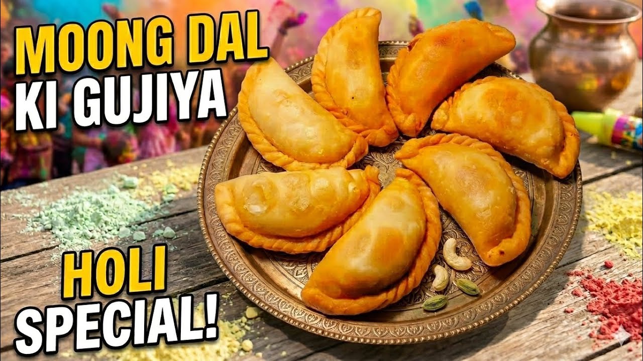 Mawa Gujiya bhul jayenge jab aise banayenge Moong Dal ki Shahi Gujiya | #holispecial  #gujiya #sweet