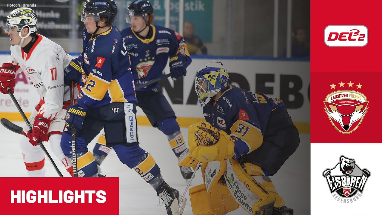 DEL2: Lausitzer Füchse vs. Eisbären Regensburg | Highlights