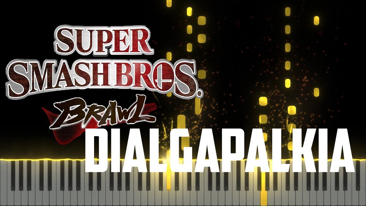 DialgaPalkia Battle at Spear Pillar - Super Smash Bros Brawl [Piano tutorial] (Sheet Music+MIDI)