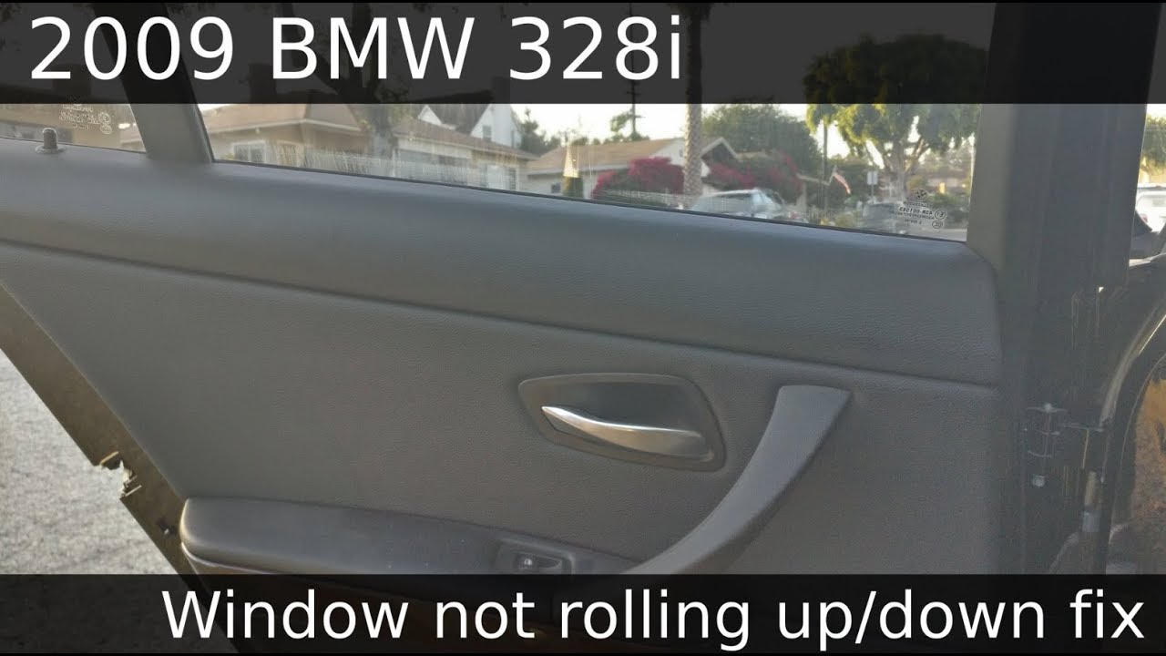 2009 BMW 328I (E90) Rear Door Window Replace Fix
