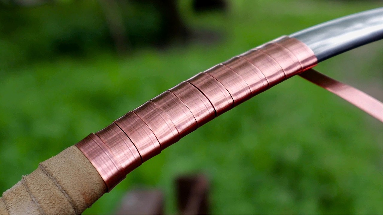 Turning Rusted Leaf Spring into Beautiful Steel Bow - Remastered 4K