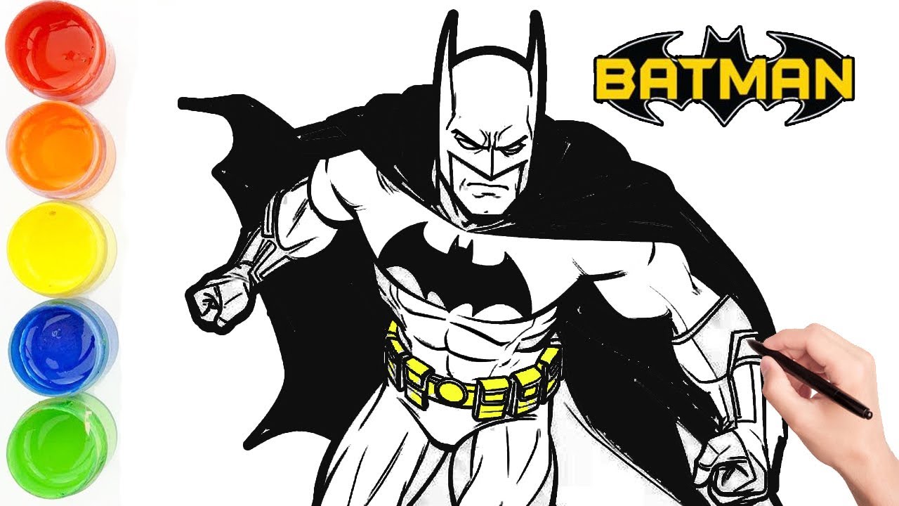 Batman Drawing Easy  || How To Draw Batman Step by Step