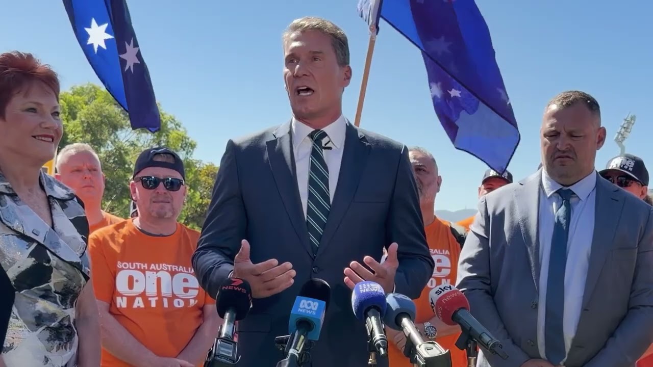 Pauline Hanson announces Cory Bernardi defection and launches South Australia campaign