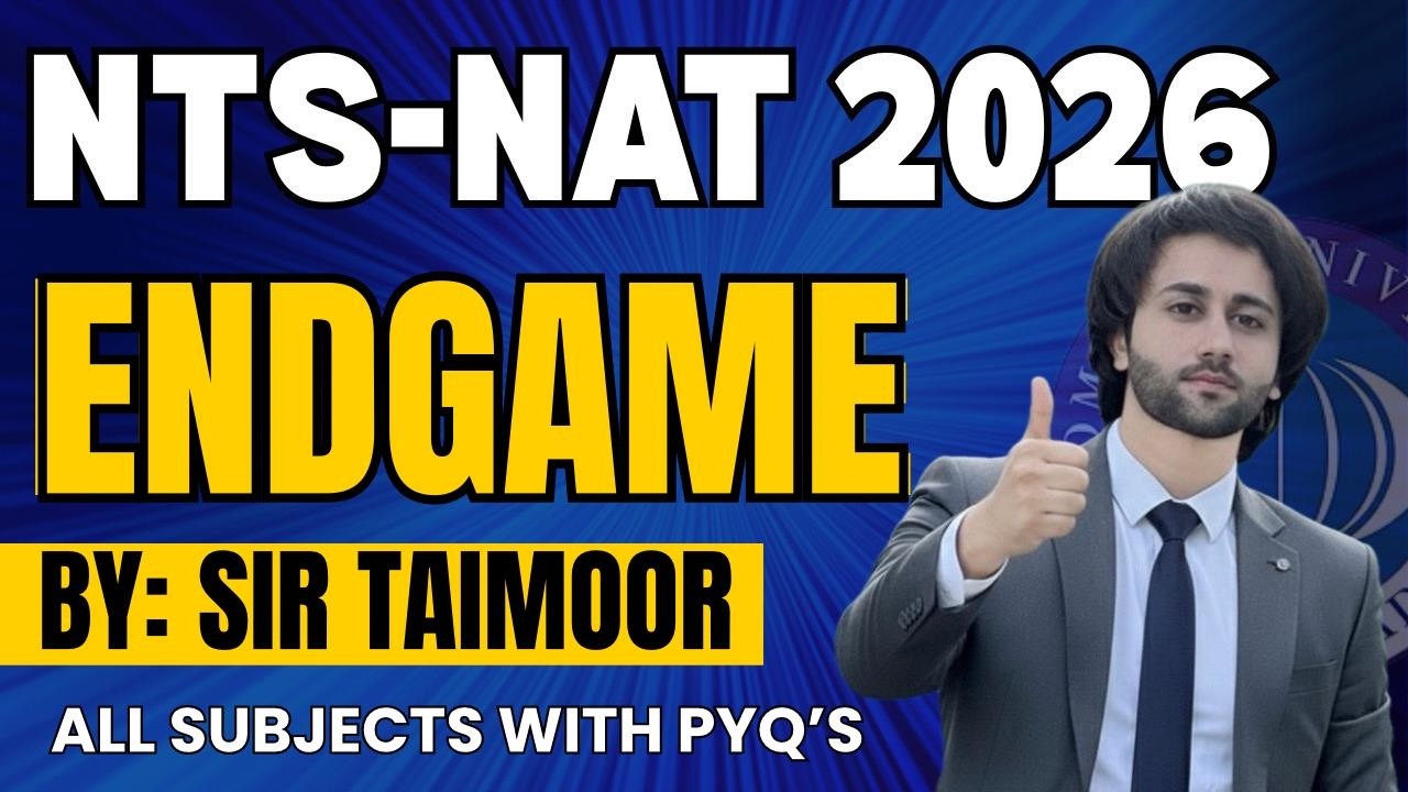 NTS NAT 2026 ENDGAME I NTS NAT Past Papers I NTS NAT Test Preparation 2026 I NTS Past Papers I NAT