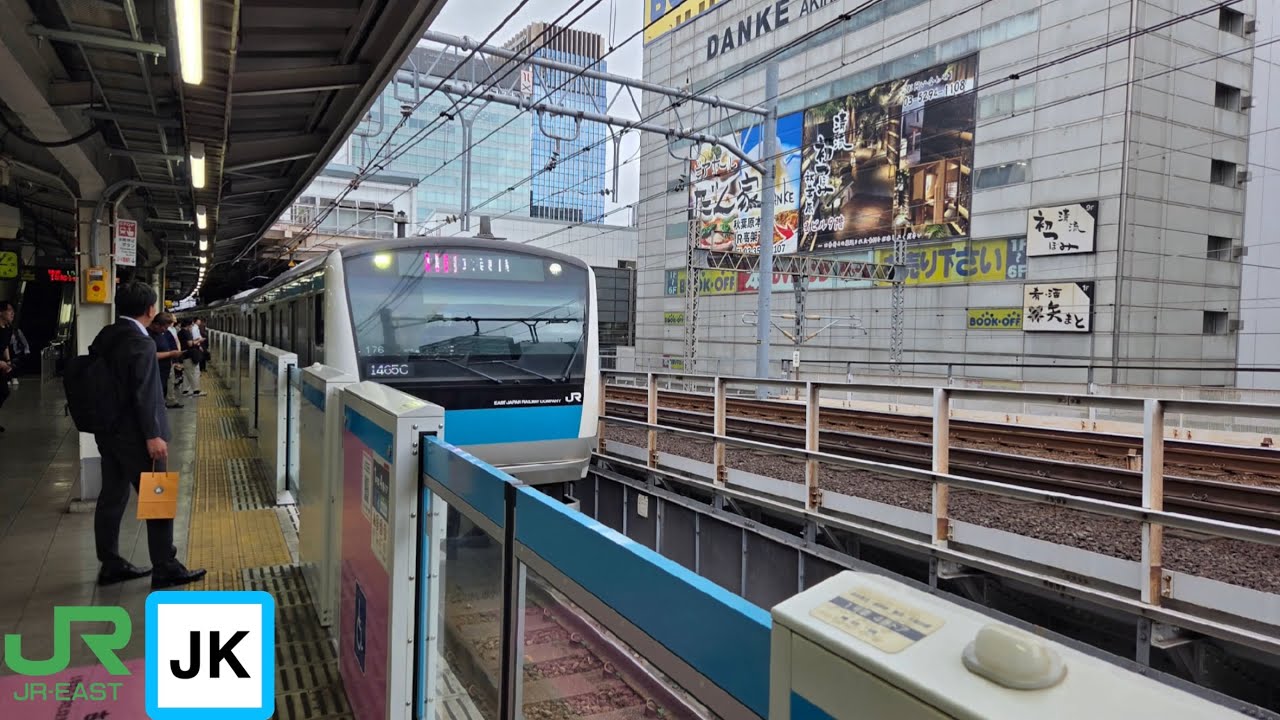 JR East 東日本 E233-1000 series [せト176] train ride from Akihabara-Tokyo