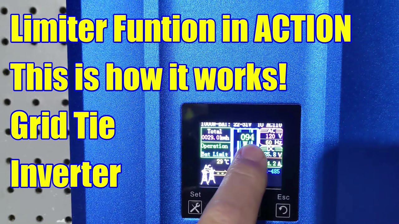 Как работает сетевой инвертор на 110 В с солнечной батареей и ограничителем. soyos soyosource BRE...