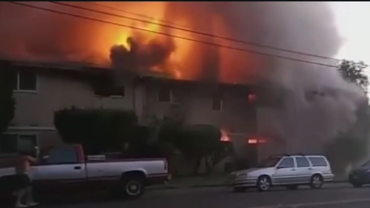 Dramatic Rescues Captured On Video During Apartment Fire