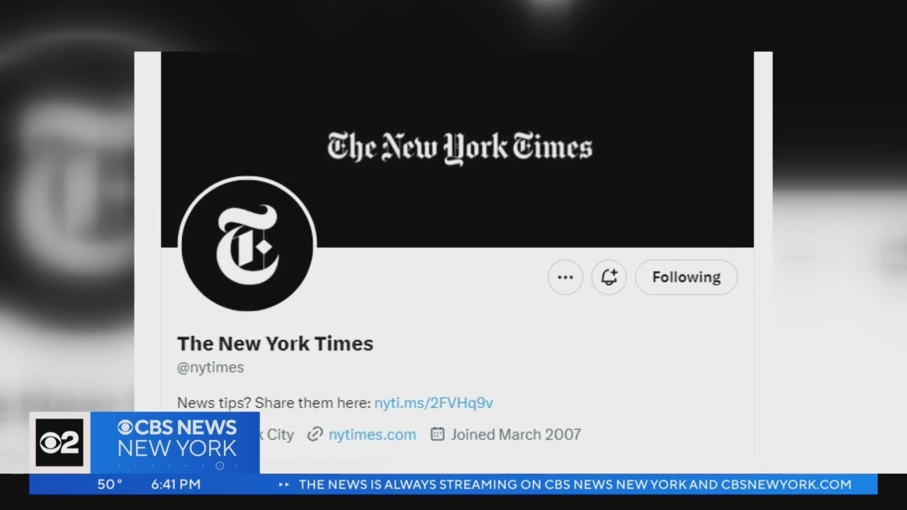 Twitter removes verification from The New York Times' main account