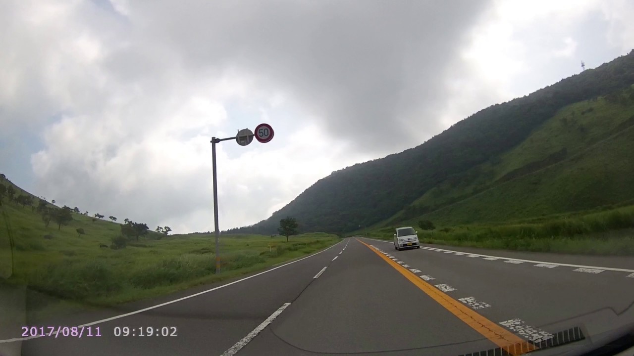 ＜ドラレコ＞2017-08-11　由布市湯布院町　中ノ原