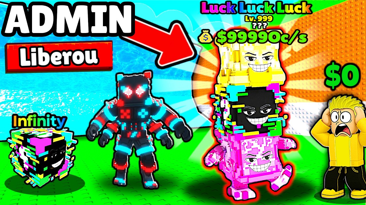 ADMIN LIBEROU O NOVO BRAINROT MAIS RARO QUE INFINITY no FUJA DO TSUNAMI PARA BRAINROTS