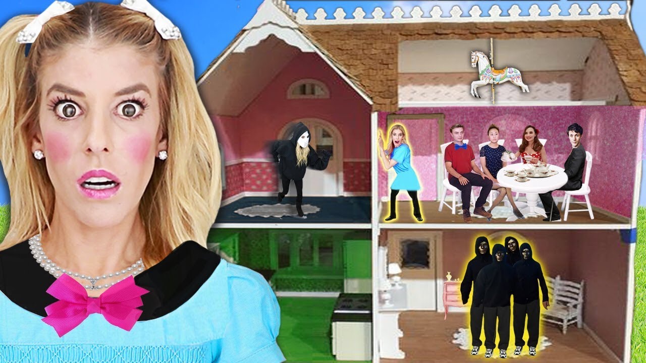 24 Hours inside a Dollhouse Escape Room in Real Life! (Game Master vs Quadrant Battle Royale)