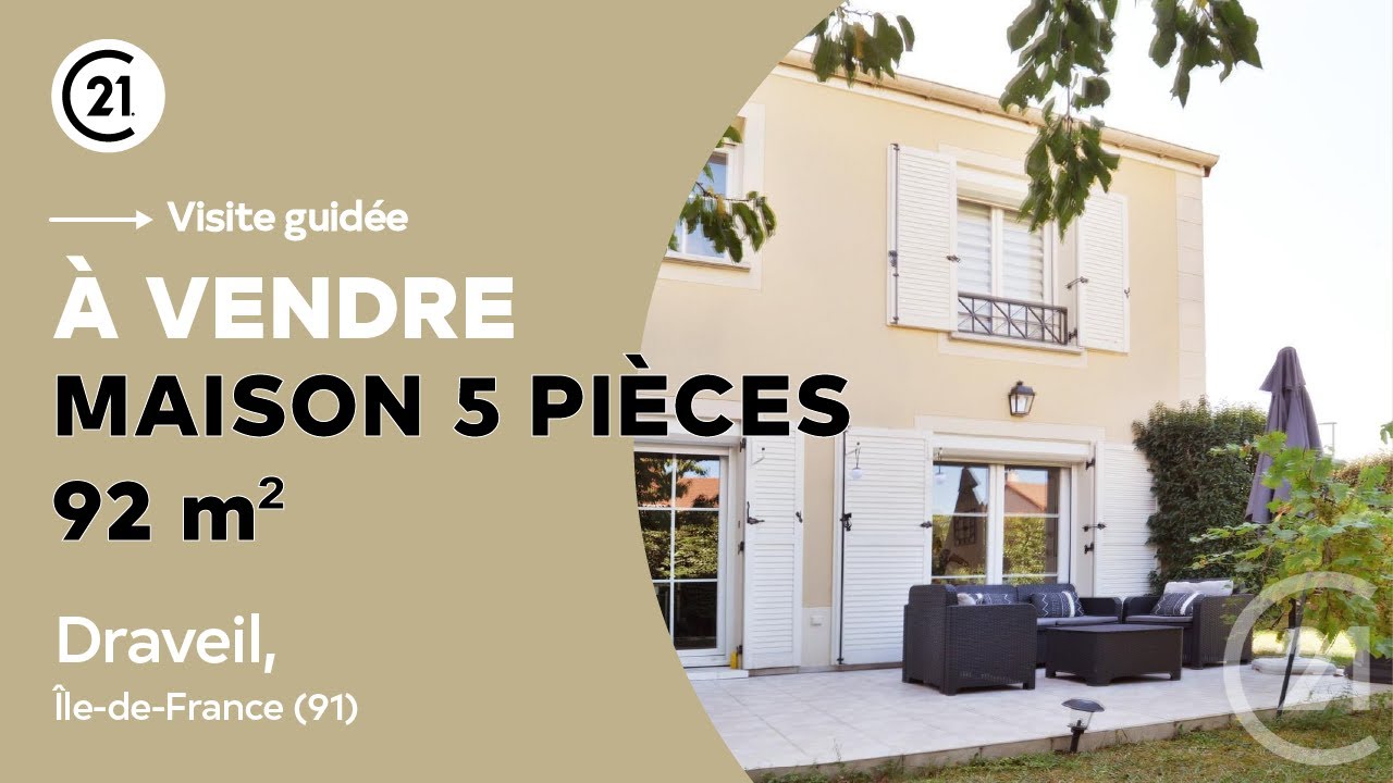 Maison 5 pièces 95 m² à vendre - Draveil, Île-de-France (91) - Century 21 Avantage Immo