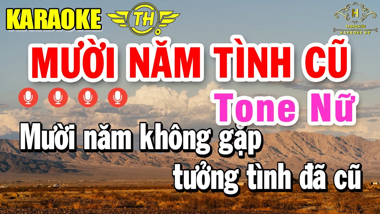 Mười Năm Tình Cũ Karaoke Tone Nữ ( Em ) Nhạc Sống Siêu Hay | Trọng Hiếu