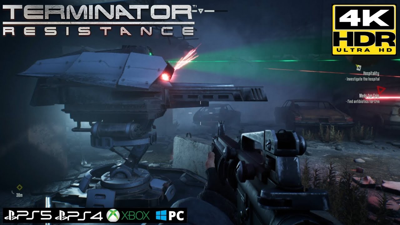 TERMINATOR™ RESISTANCE ENHANCED [4K 60FPS] Hack Skynet headquarters  - No Commentary