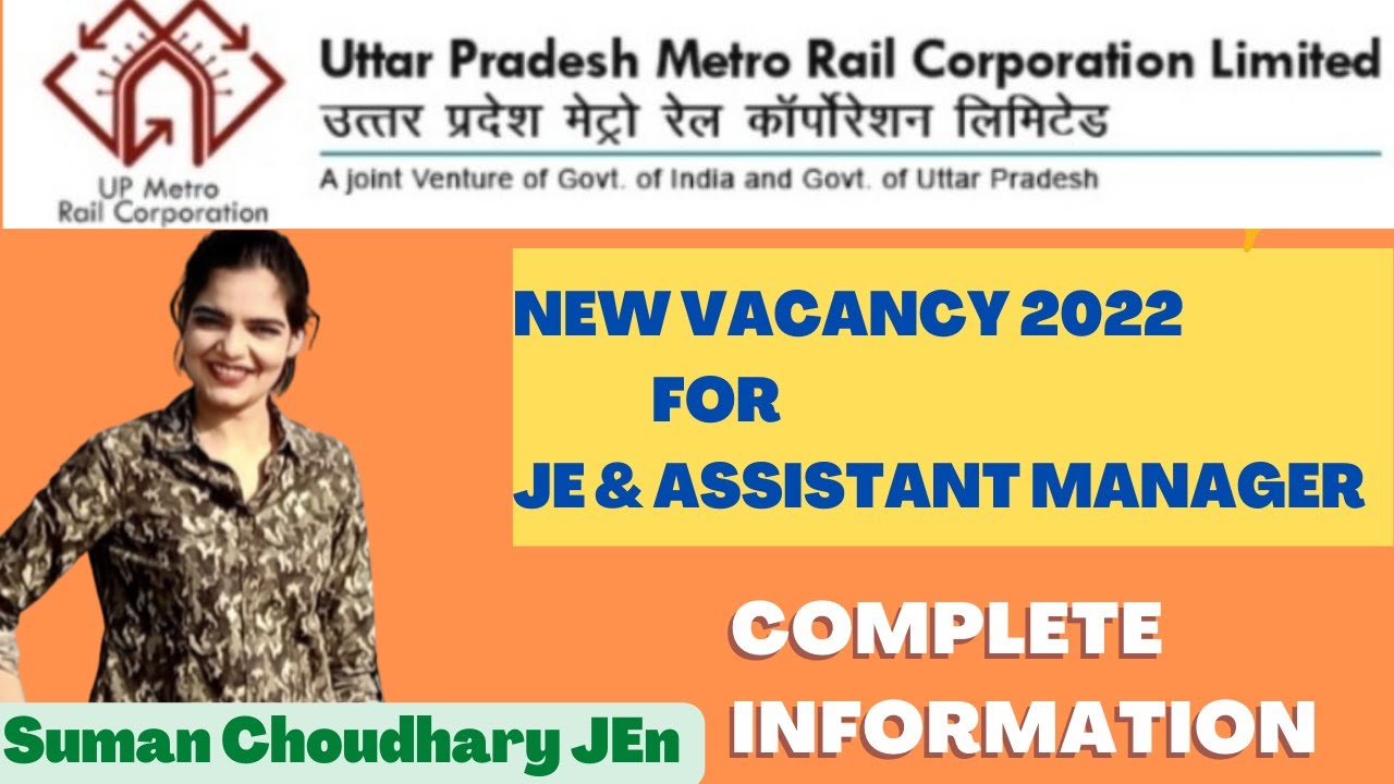 UP metro JE & AM recruitment 2022 | complete information by Suman ma'am |Electric classes