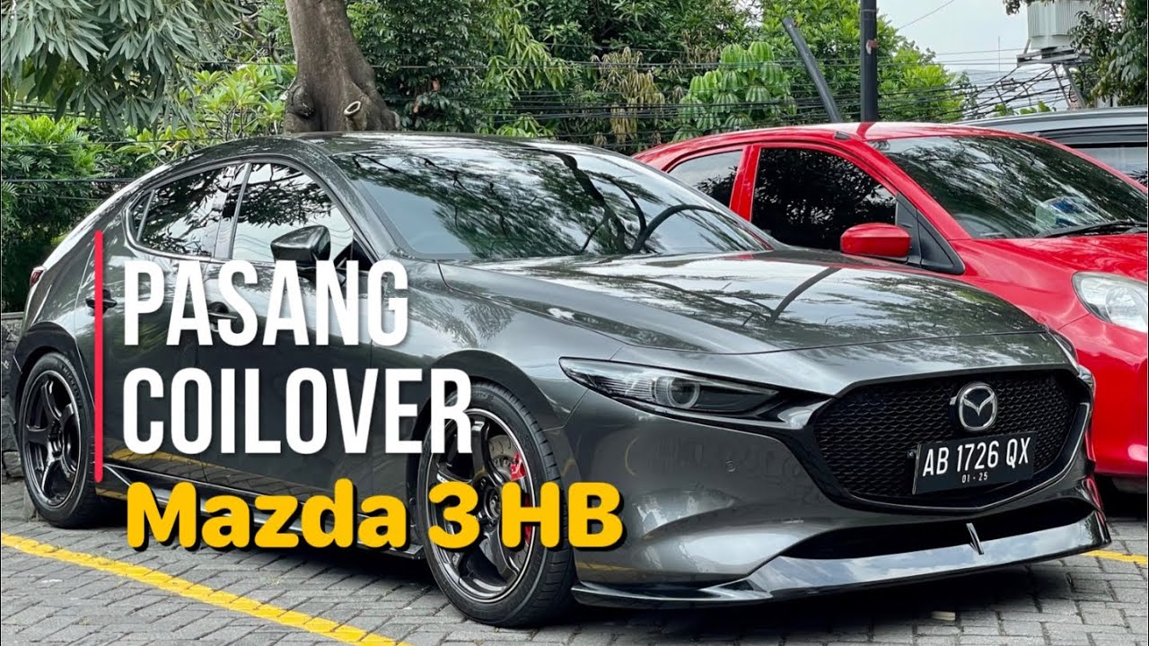 Modifikasi Mazda 3 Hatchback Pasang COILOVER TEIN ‼️ project (4)