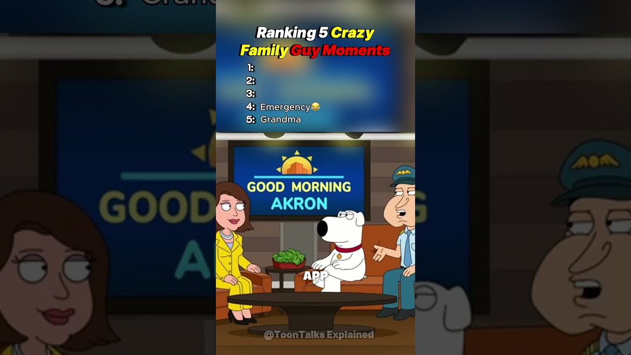 Ranking 5 Crazy Family Guy Moments #familyguyfunny #funny #familyguymemes