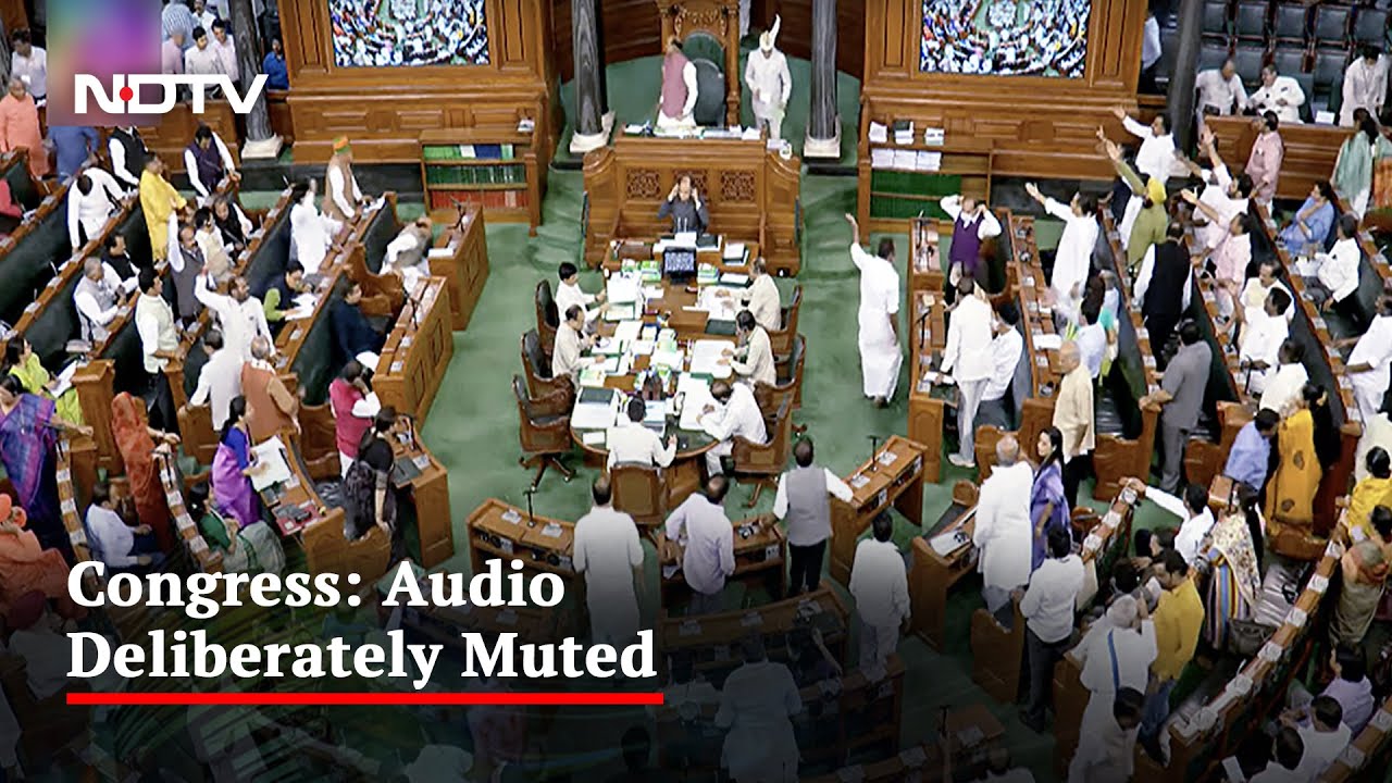 "No Audio For 20 Minutes": Congress Alleges Proceedings Muted In Lok Sabha