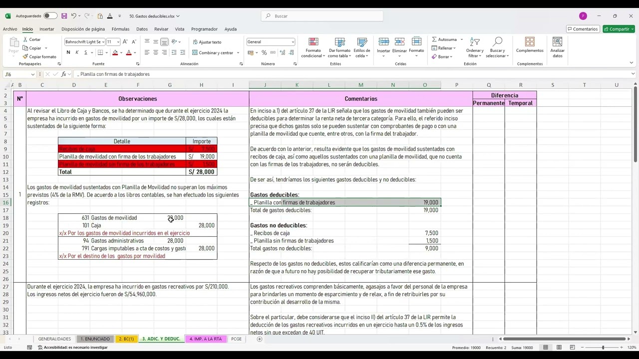🖥️ CIERRE CONTABLE Y TRIBUTARIO 2024📈 Gastos deducibles✍️✅