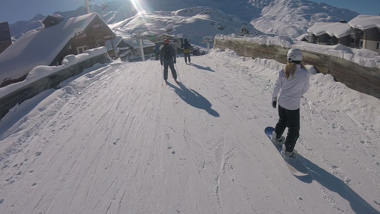 Val Thorens Plein sud  ski  December 2021 , France