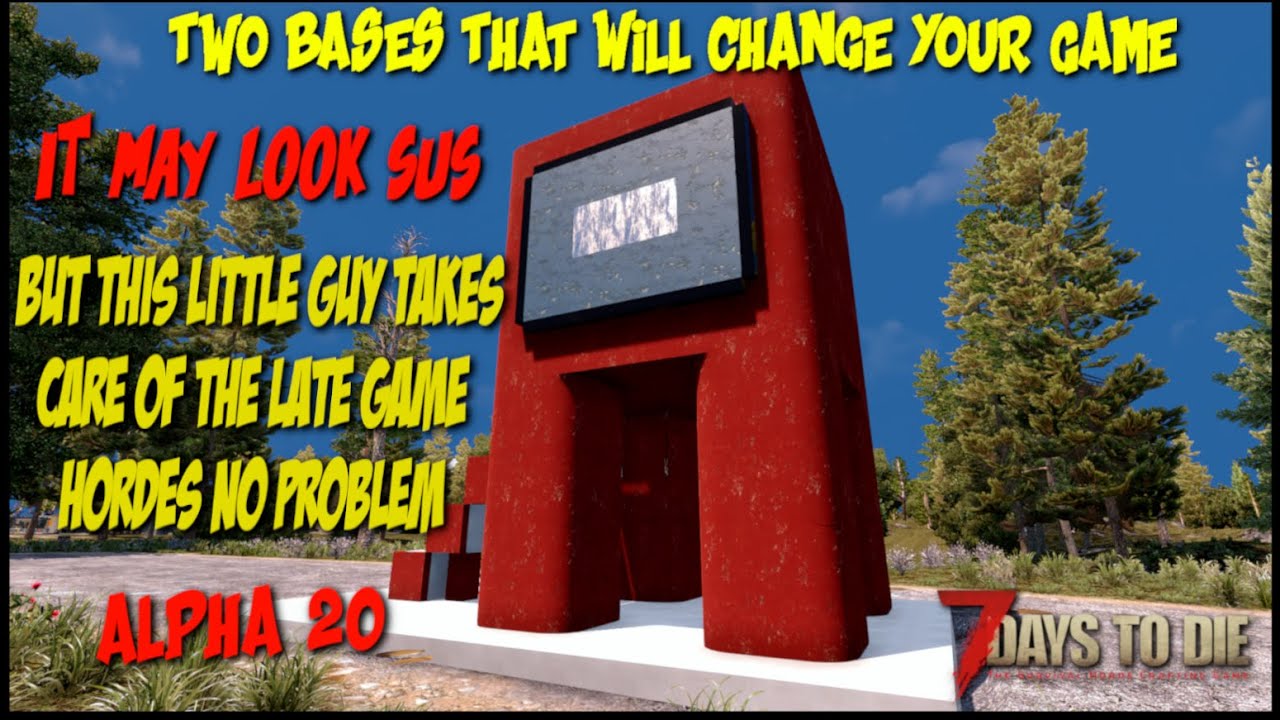 7 Days to Die Alpha 20 | Stun Lock Base Build | Easy End Game Hordes | Plus a Simple Starter Base