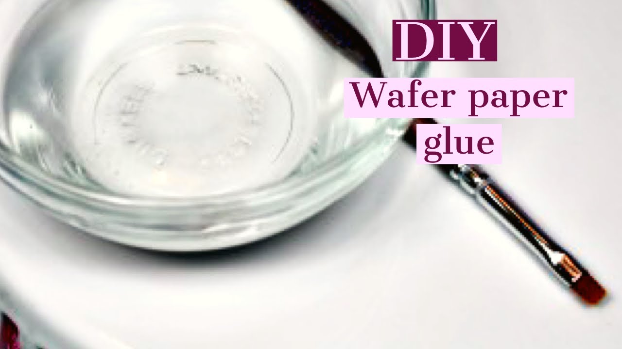 HOW TO MAKE WAFER PAPER / EDIBLE SHEET GLUE / DIY