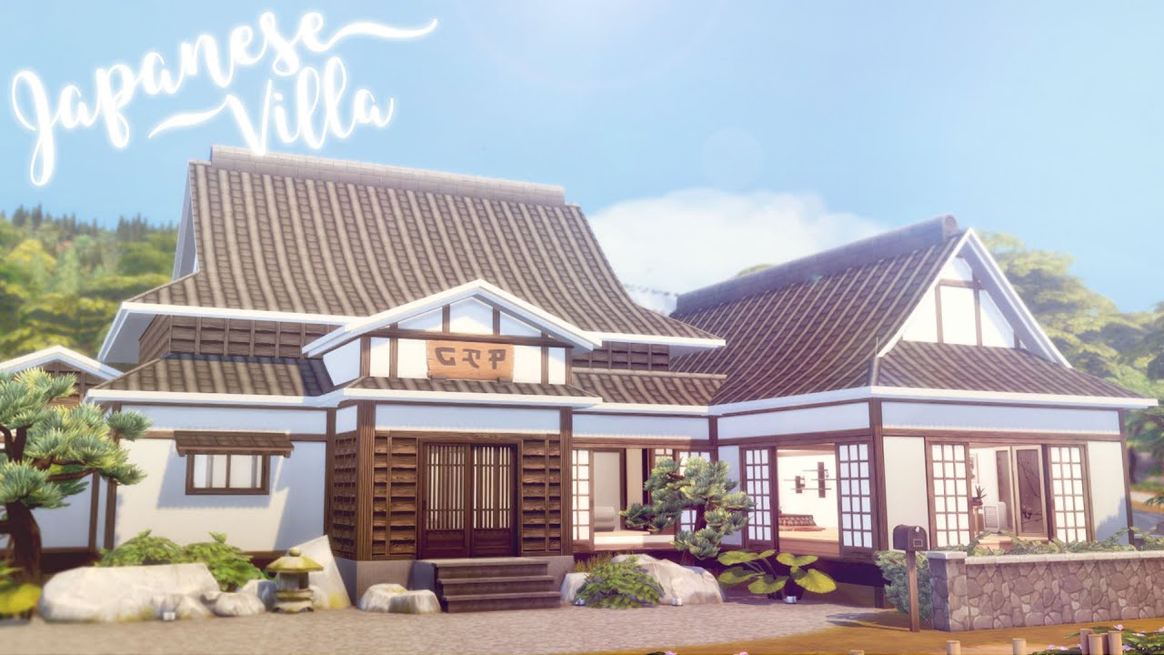 Japanese Villa 🌸 🎋 | The Sims 4 Snowy Escape & Basegame Only! | Speed Build | No CC + Download Links