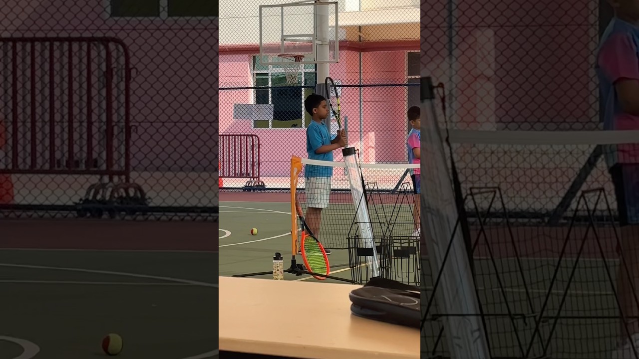 Lovely game Tennis… training under full swing 