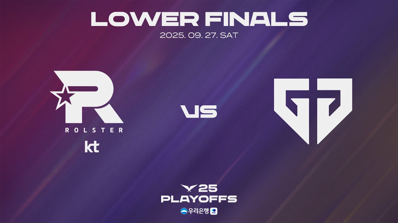 KT vs GEN | 결승 진출전 매치 하이라이트 | 09.27 | 우리은행 2025 LCK 플레이오프