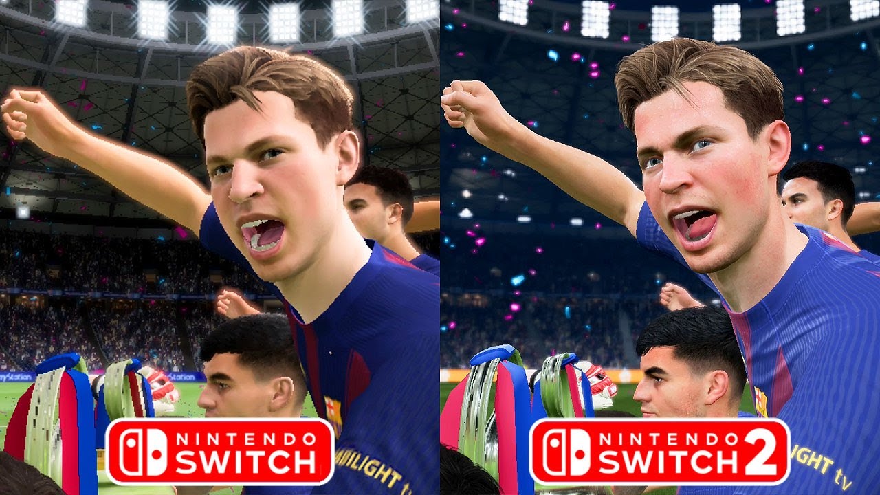EA Sports FC 26 - Switch vs Switch 2 Graphics & Frame Rate Comparison