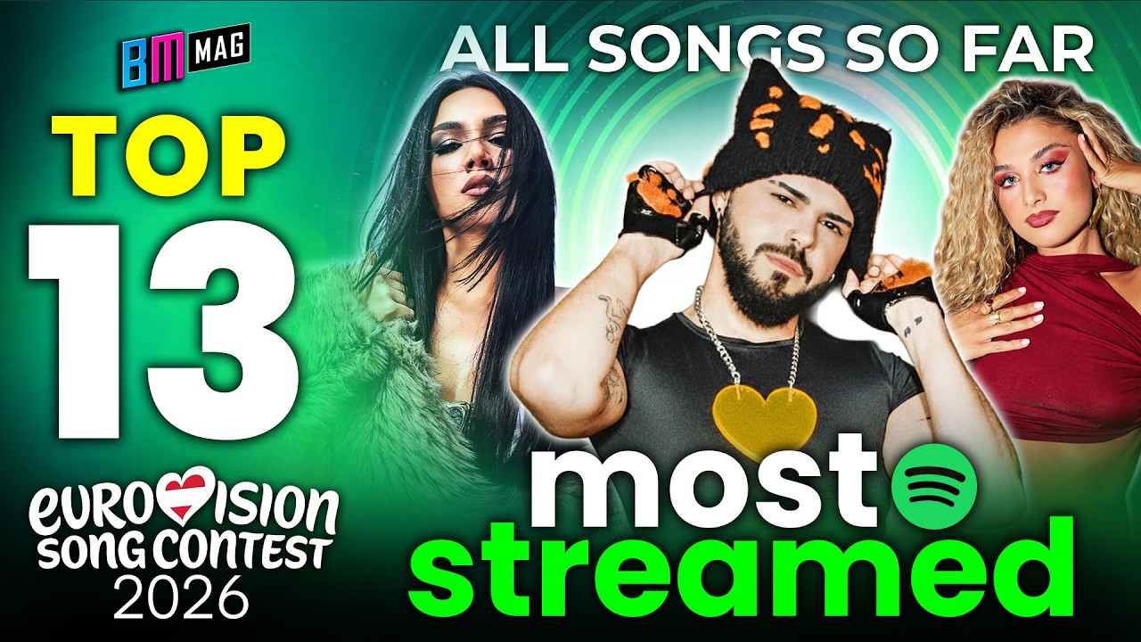 TOP 13 Most Streamed Songs - All Songs So Far - Eurovision Song Contest 2026