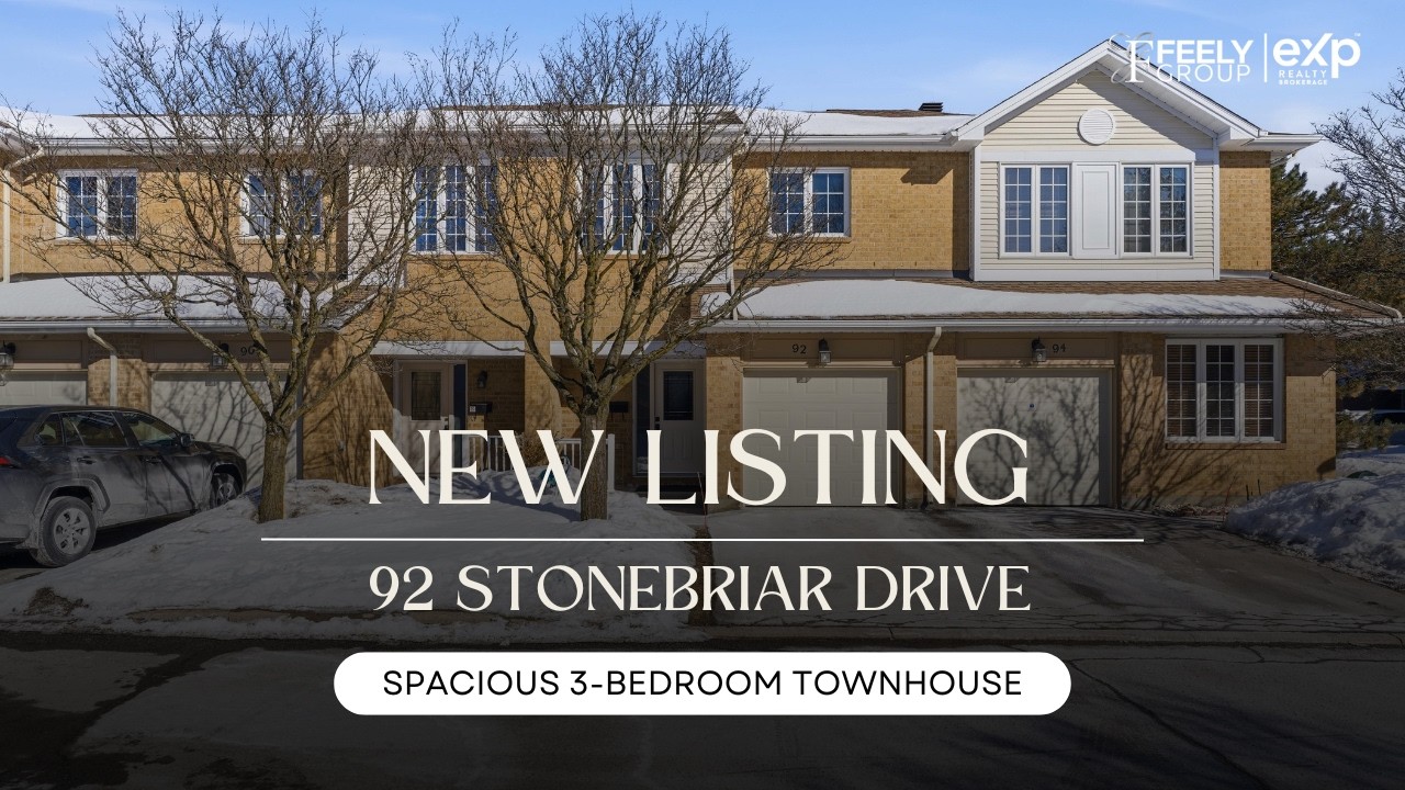 Spacious Centrepointe Townhouse Near Baseline Station | 92 Stonebriar Dr