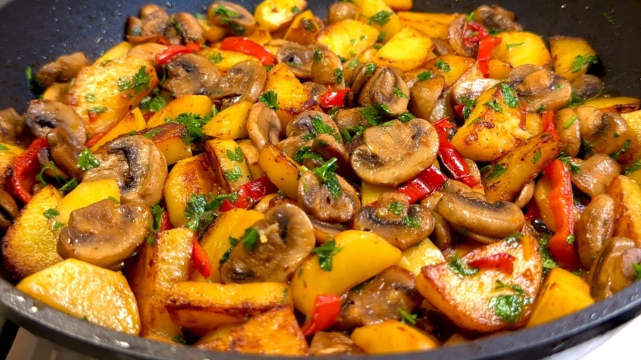 ТОП-3 рецепта жареных грибов с овощами! Вкусно и быстро!