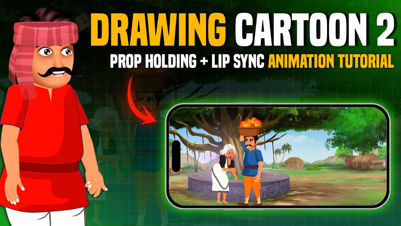 ( Cls 8 ) Drawing Cartoon 2 Full Tutorial 2024 🔥| 2d Cartoon Animation Full Course |
