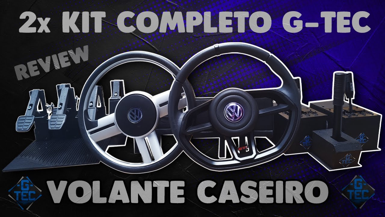 2x VOLANTE CASEIRO PERSONALIZADO - KIT COMPLETO G-TEC [REVIEW]