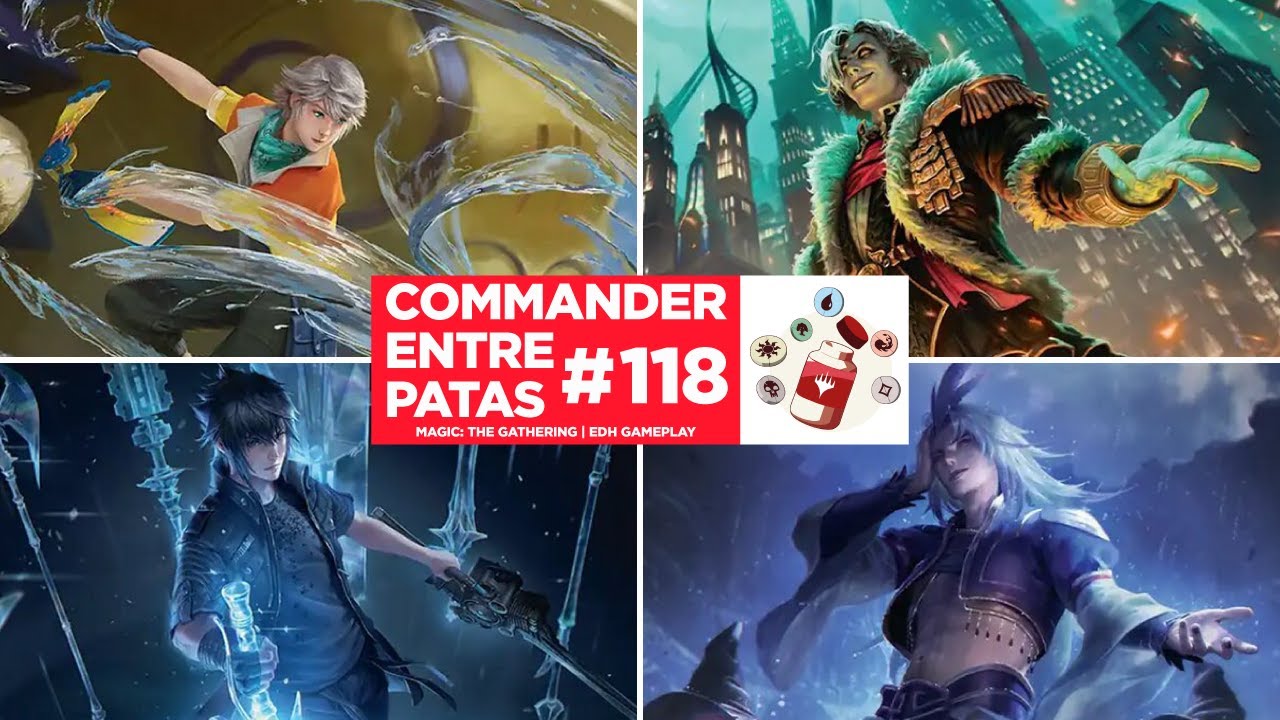 Commander Entre Patas #118: Final Fantasy #1 - Hope vs Emet-Selch vs Kuja vs Noctis | EDH | MTG